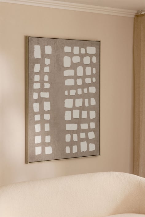 Cuadro decorativo 100x140 cm pintado a mano sobre lienzo Tuvix