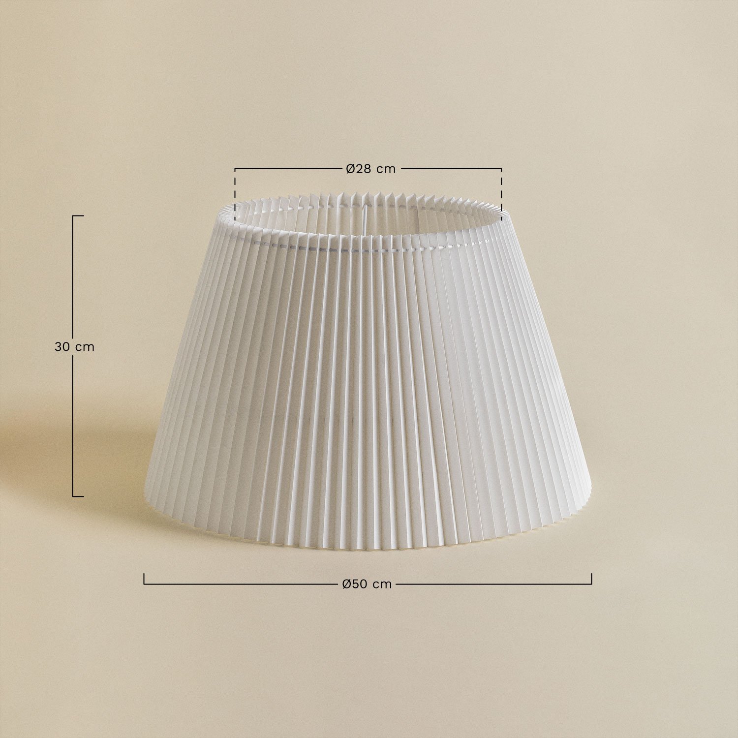 Pantalla para Lámpara en Papel de Arroz Oguran        , medidas