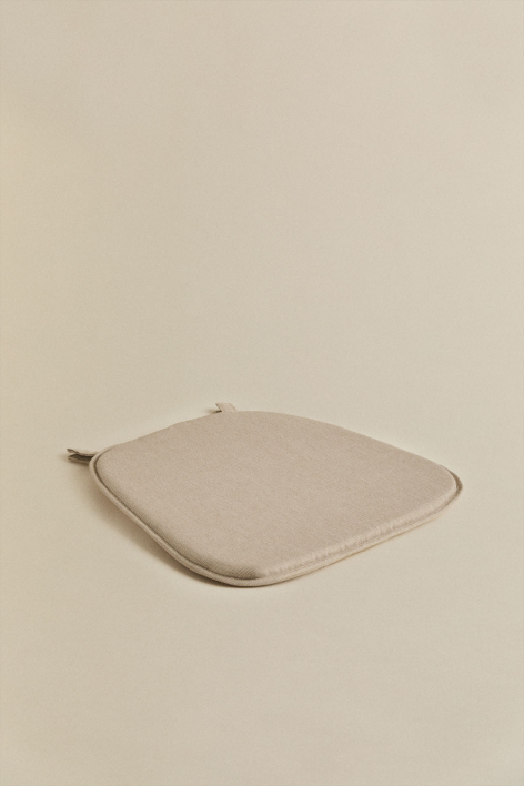 Cojín 40x41 cm para silla en tela Zole - Tela Marrón Arena