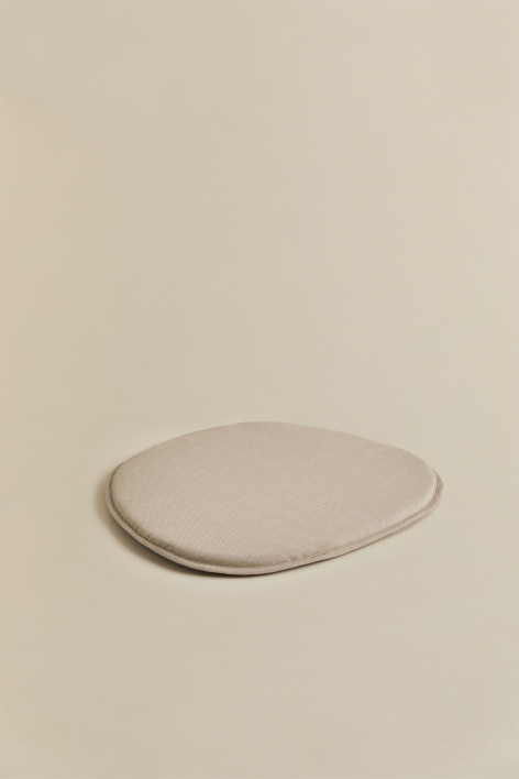 Cojín 42x39 cm para silla en tela Zariel - Tela Marrón Arena