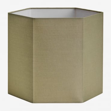 Pantalla Para Lámpara En Tela Tenerife Verde Salvia & Ø30 Cm - Sklum