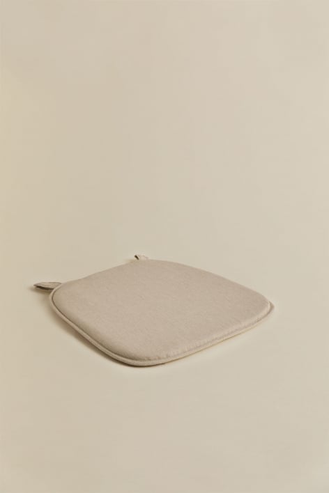 Cojín 39x39 cm para taburete en tela Zole - Tela Marrón Arena