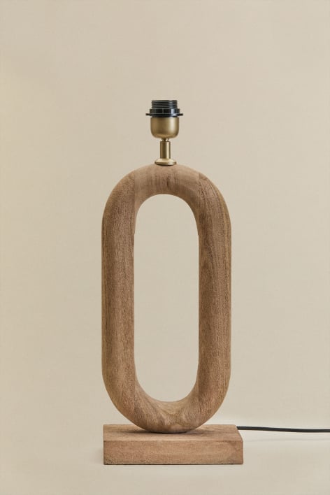 Base para lámpara de mesa ↑45 cm en madera de mango Tiberia