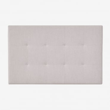 Cabecero Tapizado Artur Tela Beige Crema & 160 Cm - Sklum