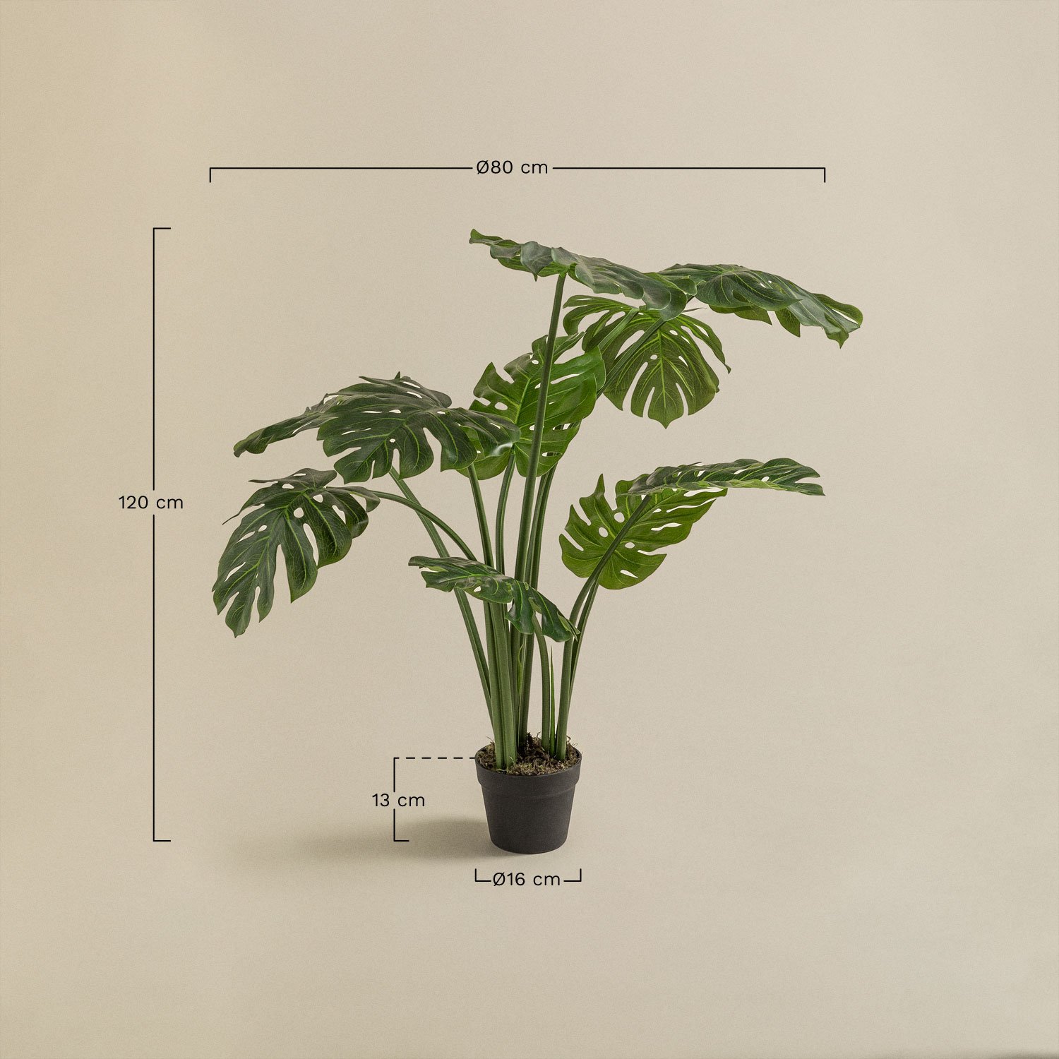Planta Artificial Decorativa Monstera , medidas