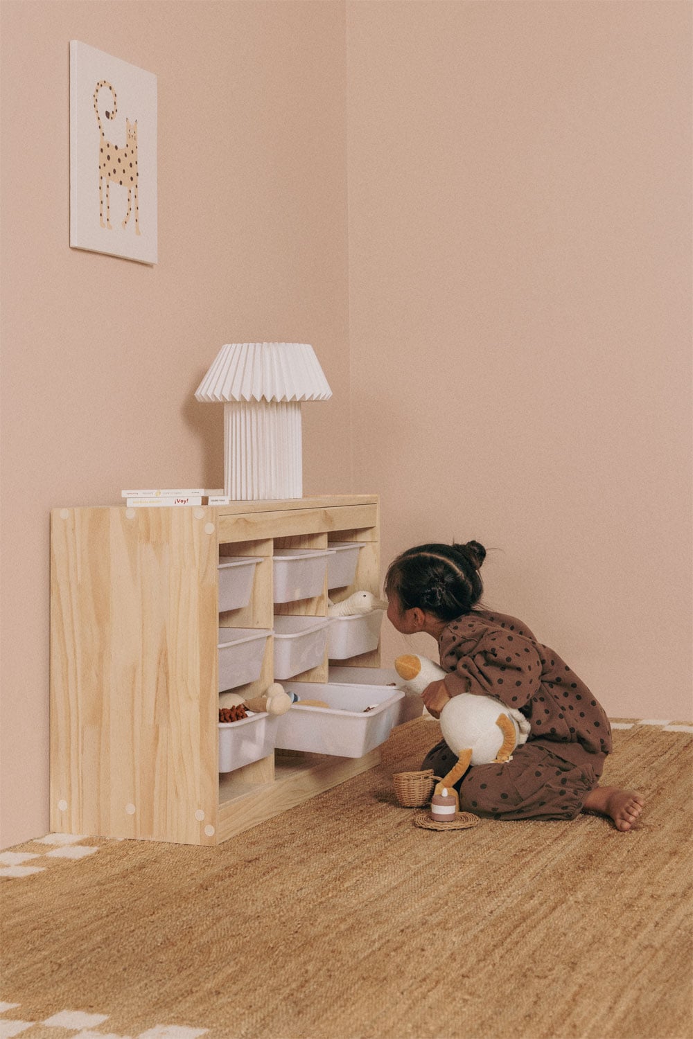 MódulodealmacenajeenmaderadepinoNopikKids