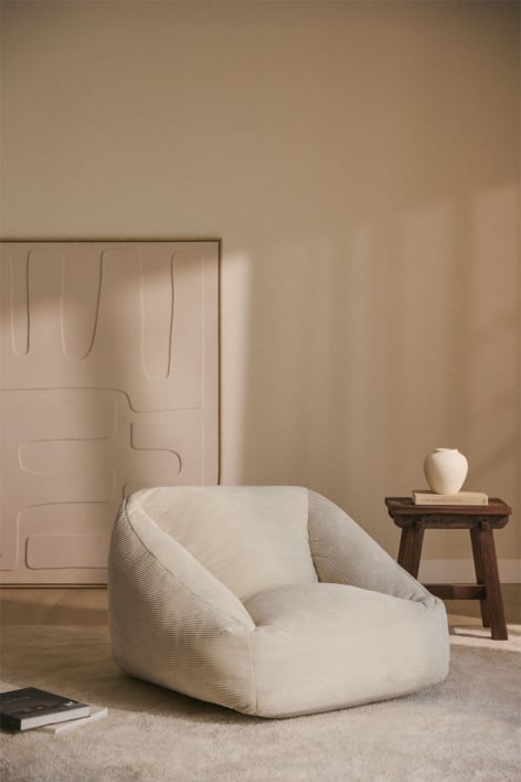 Puff sillón tapizado Thiago