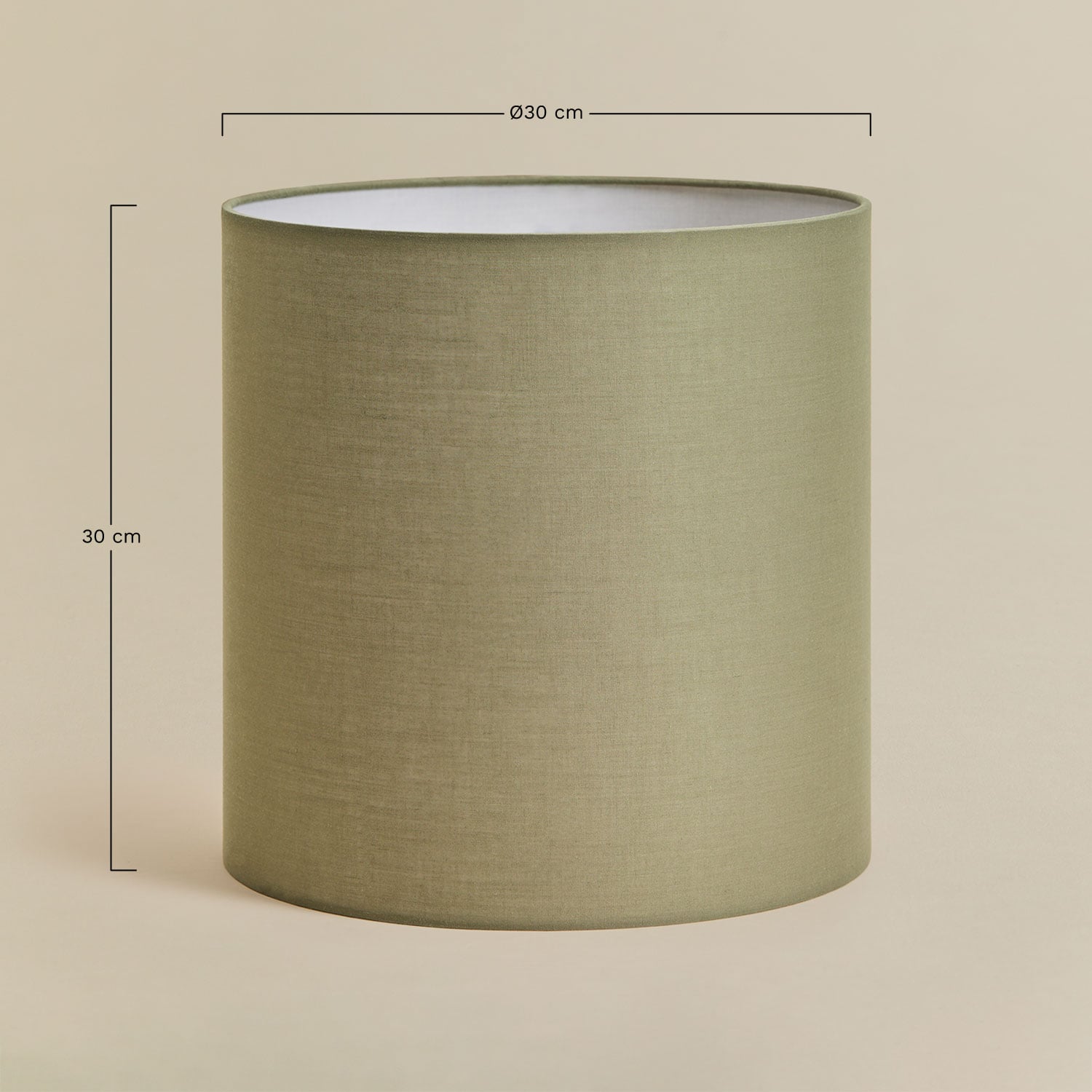 Pantalla para lámpara en tela Arlina, medidas