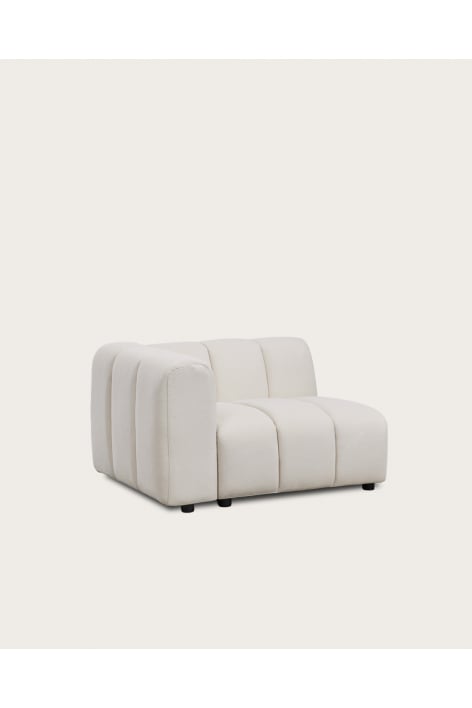 Módulo esquinero izquierdo para sofá modular en tela bouclé Eliot