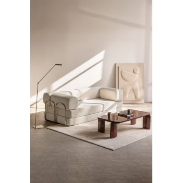 Sofá cama de 2 plazas en pana envasado al vacío Igone