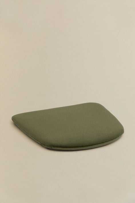 Cojín 31x31 cm para silla tapizado Lix - Terciopelo Verde Caqui