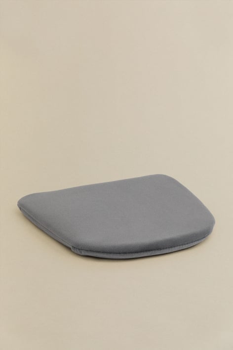 Cojín 31x31 cm para silla tapizado Lix - Terciopelo Gris