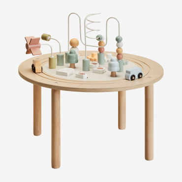 Mesa Multiactividades En Madera Columba Kids Marrón Madera Natural - Sklum