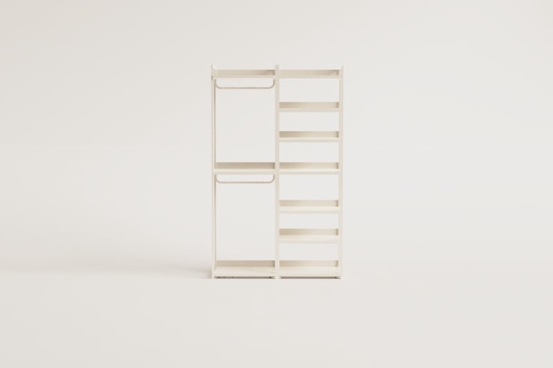 Armario modular abierto de 2 piezas y estantería en hierro Velunis