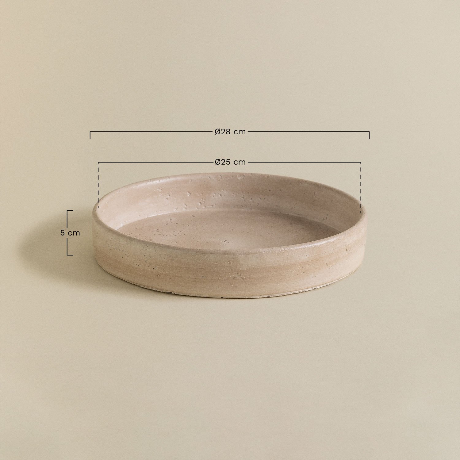 Bandeja decorativa en cemento Geldart     , medidas