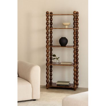 Estantería ↑180 cm en madera de mango Tessaia