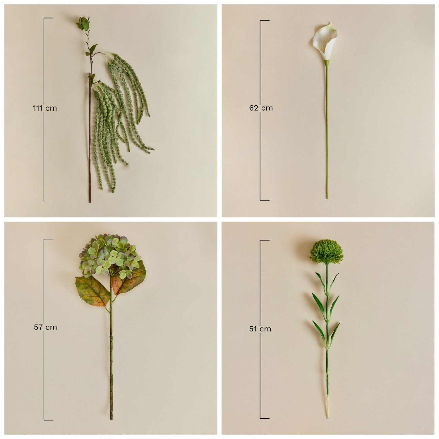 Ramo decorativo Arlunar, medidas