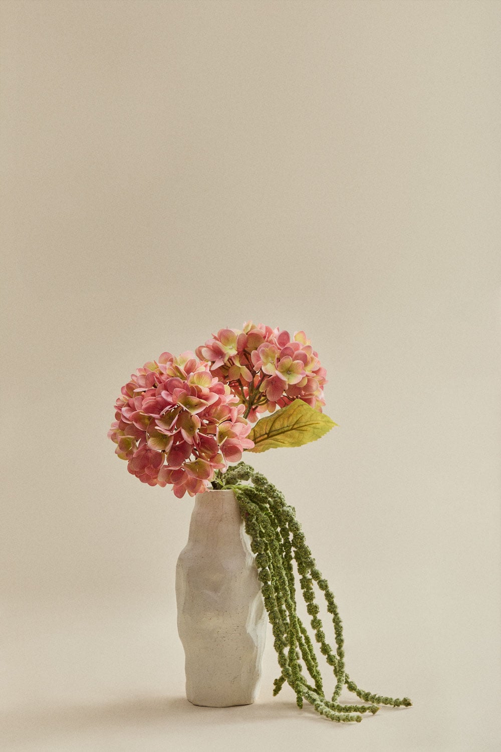 jarron decorativo moderno, jarron ceramica rosa