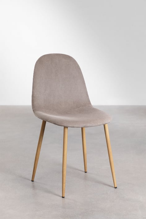 Pack de 4 sillas de comedor Glamm - Madera Natural