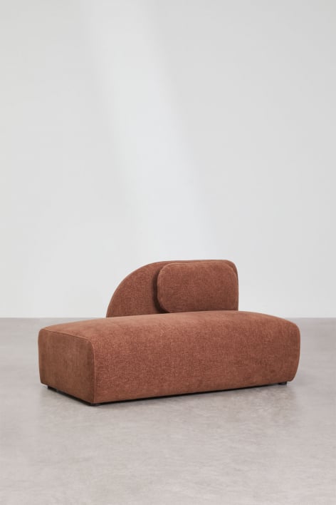 Módulo diván izquierdo para sofá modular en chenilla Coquette