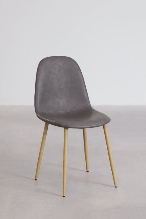 Pack de 4 sillas de comedor Glamm - Madera Natural