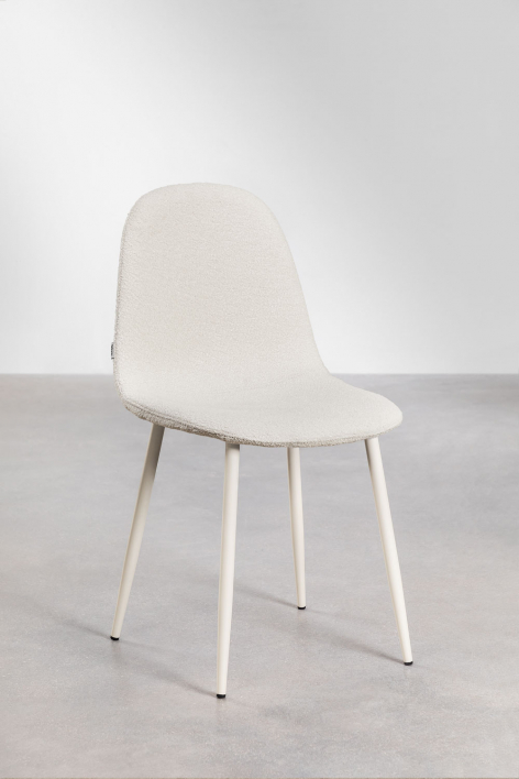 Pack de 4 sillas de comedor Glamm - Beige Crema