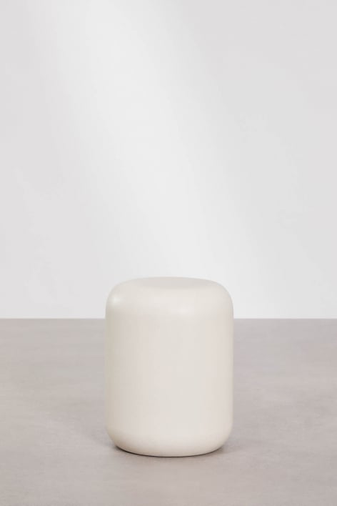 Mesa auxiliar redonda Ø35 cm en cemento Fonelas