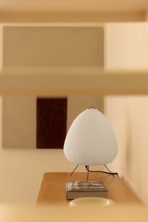 Lámpara de mesa en hierro Gogian