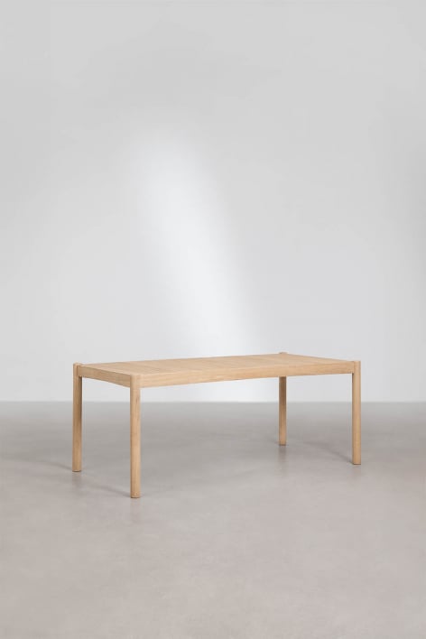 Mesa de jardín rectangular en madera de acacia Karvia - Marrón Acacia Claro