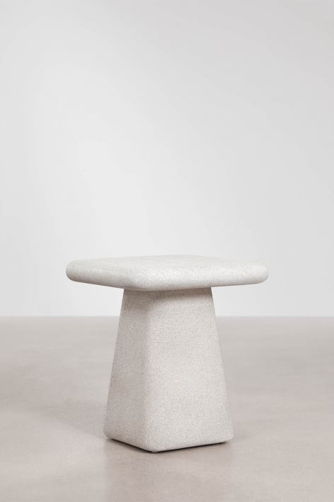Mesa auxiliar cuadrada 45x45 cm en cemento Maelis