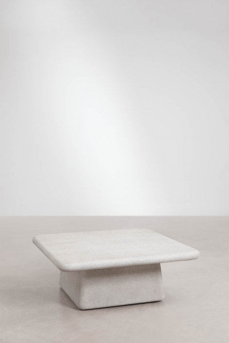 Mesa de centro cuadrada 105x105 cm en cemento Maelis