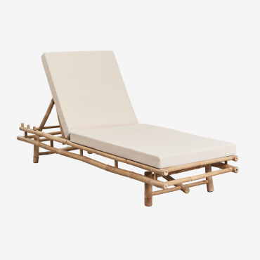 Tumbona En Bambú Gossy Bambú & Beige Tapioca - Sklum