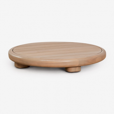 Mesa De Centro Para Jardín En Madera De Acacia Gerard Marrón Acacia Claro & ↔︎ 70 Cm - Sklum