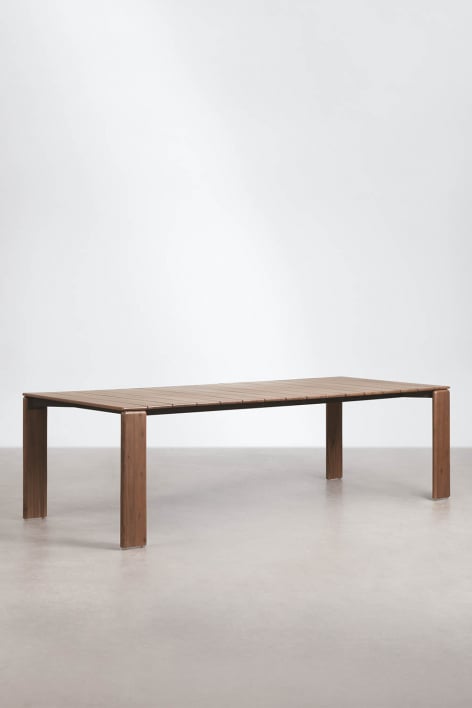 Mesa de comedor rectangular en madera de acacia Kandroa