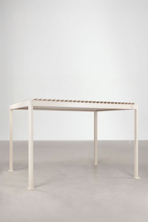 Pérgola bioclimática de lamas en aluminio Druvia