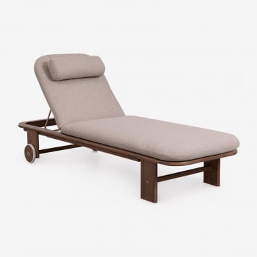 Pack De 2 Tumbonas Reclinables En Madera De Acacia Uleno Marrón Acacia Oscuro - Sklum