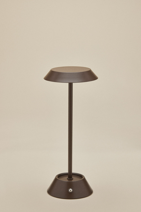 Lámpara de mesa LED inalámbrica para exterior en hierro Oravella