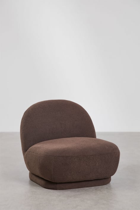 Sillón giratorio en borreguito Tatiana