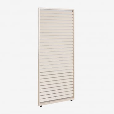Pack De 3 Paneles Laterales Para Pérgola Bioclimática De Aluminio Con Lamas Druvia Beige Tapioca & Panel De 92,5 Cm Para Lateral De 4 M - Sklum