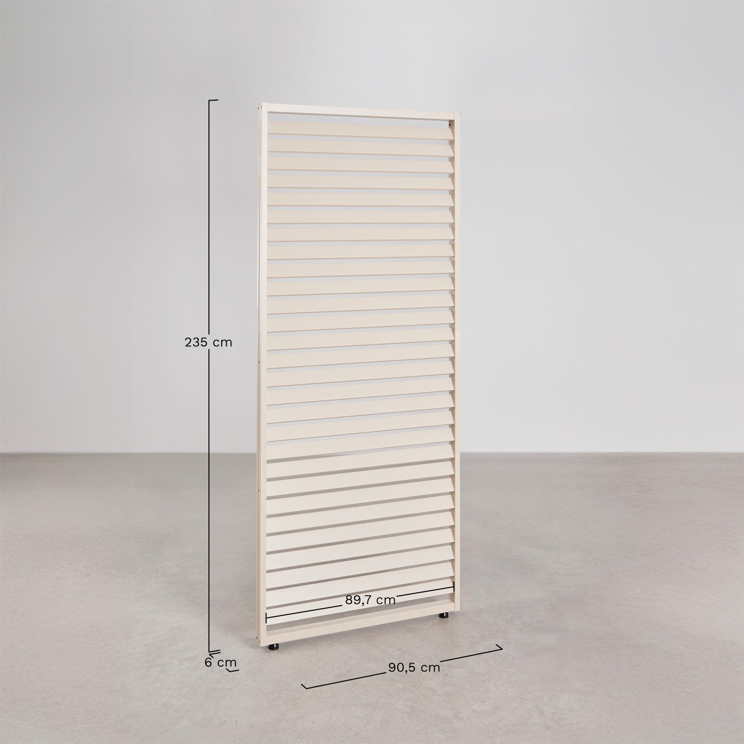 Pack de 3 paneles laterales para pérgola bioclimática de lamas en aluminio Druvia, medidas