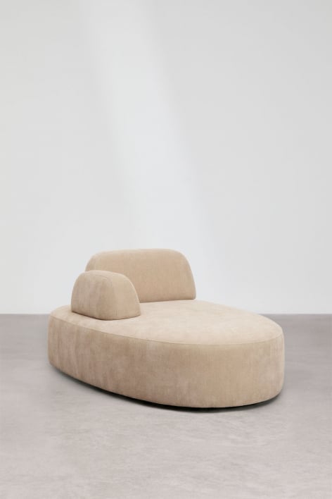 Módulo chaise longue izquierdo con reposabrazos para sofá modular tapizado Giorgia