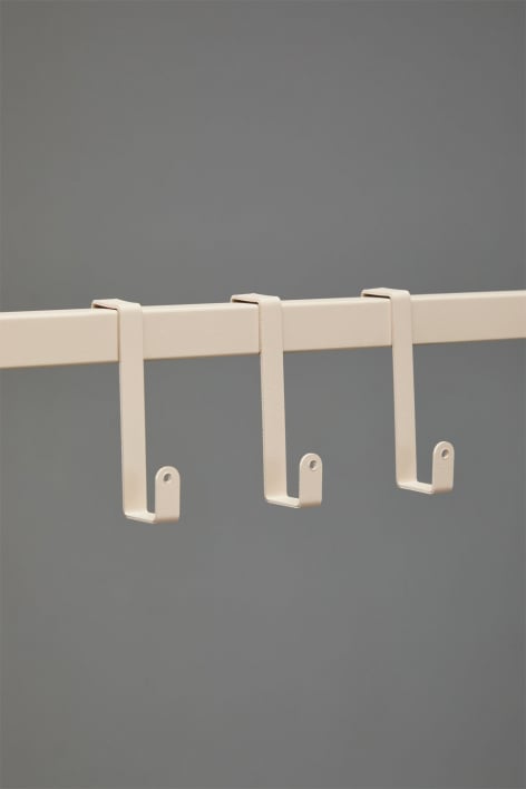 Pack de 3 ganchos para cocina modular de exterior en acero Rivana