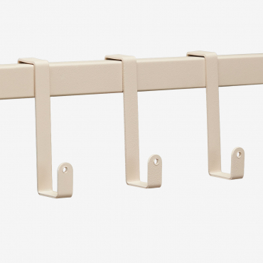 Pack De 3 Ganchos Para Cocina Modular De Exterior En Acero Rivana Beige Tapioca - Sklum