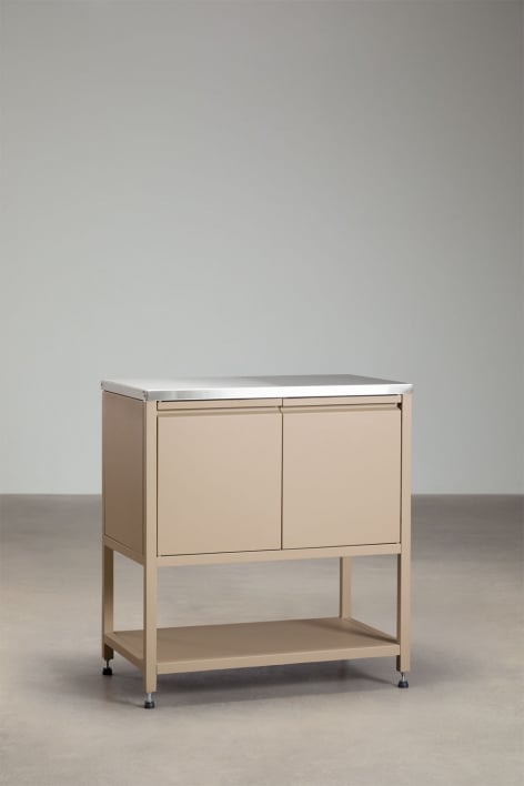 Módulo de almacenaje para cocina modular de exterior en acero Savona