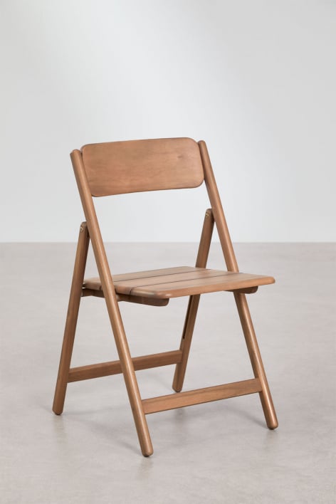 Silla de jardín plegable en madera de acacia Zayma - Marrón Acacia
