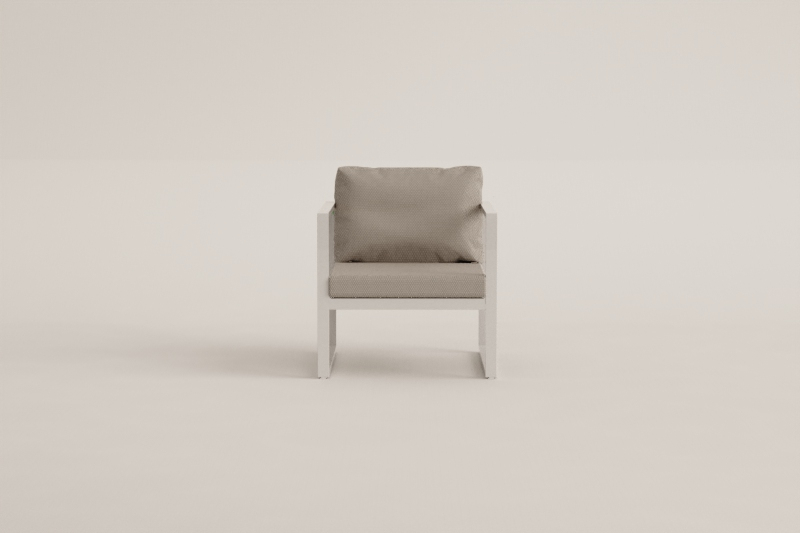 Sillón de jardín en aluminio Lipov   