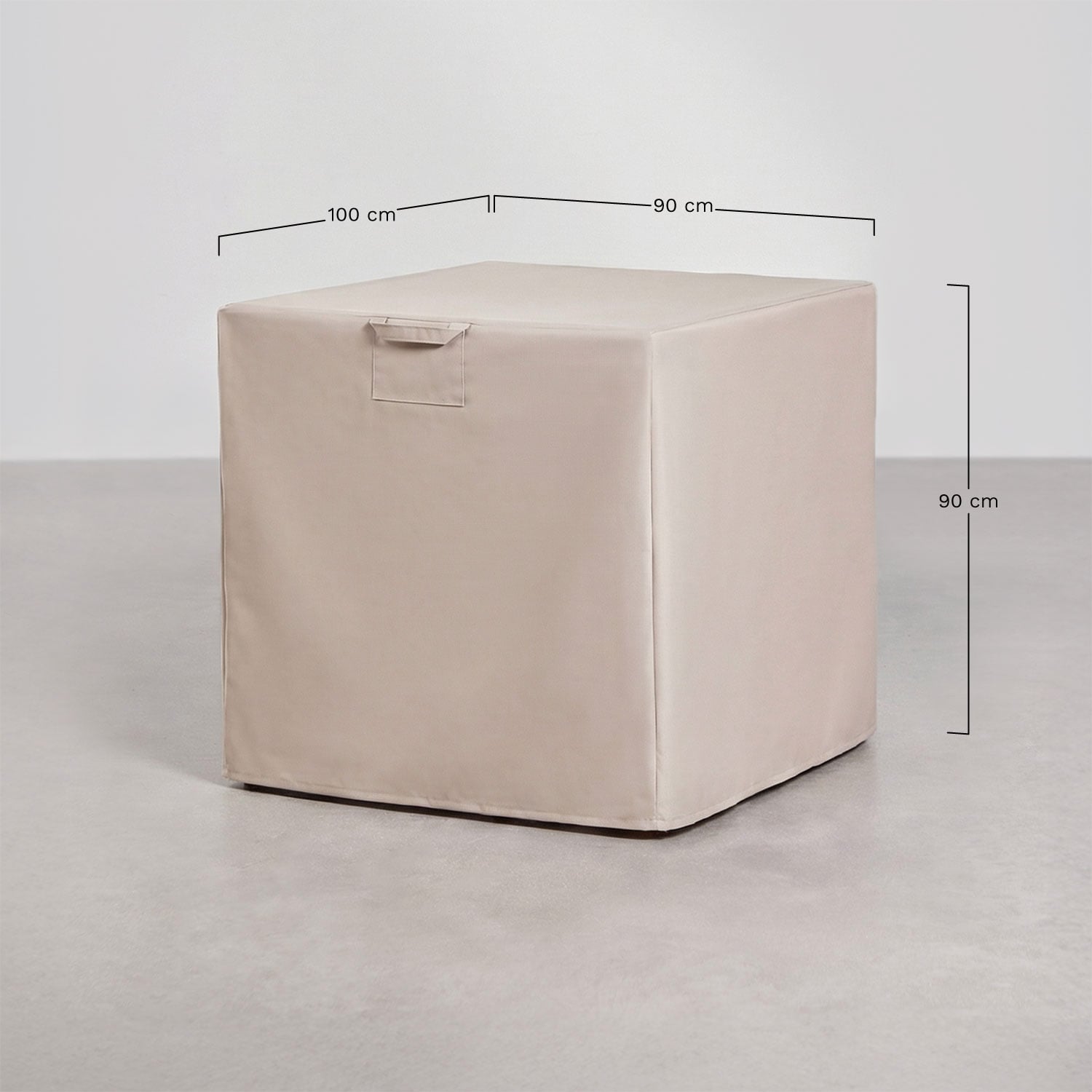 Funda protectora 100x90 cm para sillón de jardín Otley , medidas