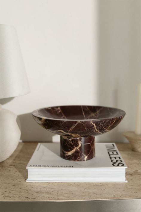 Cuenco decorativo redondo Ø25 cm en mármol Korinza