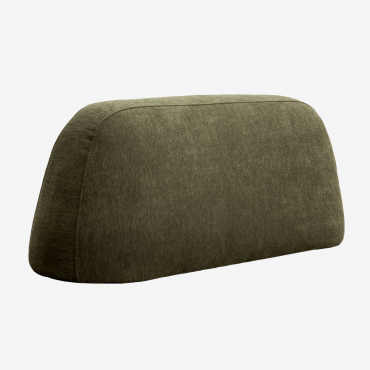 Respaldo De 80 Cm Para Sofá Modular Tapizado Giorgia Tela Verde Army - Sklum