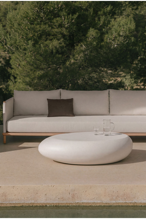 Mesa de centro para jardín en cemento Xaria